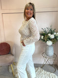 Load image into Gallery viewer, Little Crochet Jumper - Cream - Wardrobe By Simone
