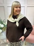 Load image into Gallery viewer, Fisherman Knit Jumper - Brown - Wardrobe By Simone
