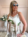 Load image into Gallery viewer, Santorini Cami Top - Green/Brown - Wardrobe By Simone
