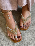 Load image into Gallery viewer, Bling Flip Flop - Gold - Wardrobe By Simone
