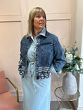 Load image into Gallery viewer, Embroidered Denim Jacket - Denim Blue - Wardrobe By Simone
