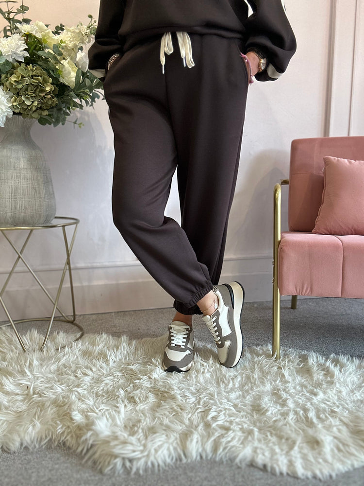 Soft Comfy Jogger - Chocolate Brown - Wardrobe By Simone