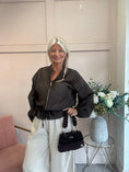 Load image into Gallery viewer, Lightweight Zip Jacket - Brown - Wardrobe By Simone
