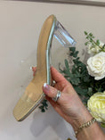 Load image into Gallery viewer, Clear Perspex Heel Sandal - Gold - Wardrobe By Simone
