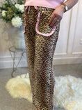 Load image into Gallery viewer, Leopard & Touch Of Gingham Pant - Leopard
