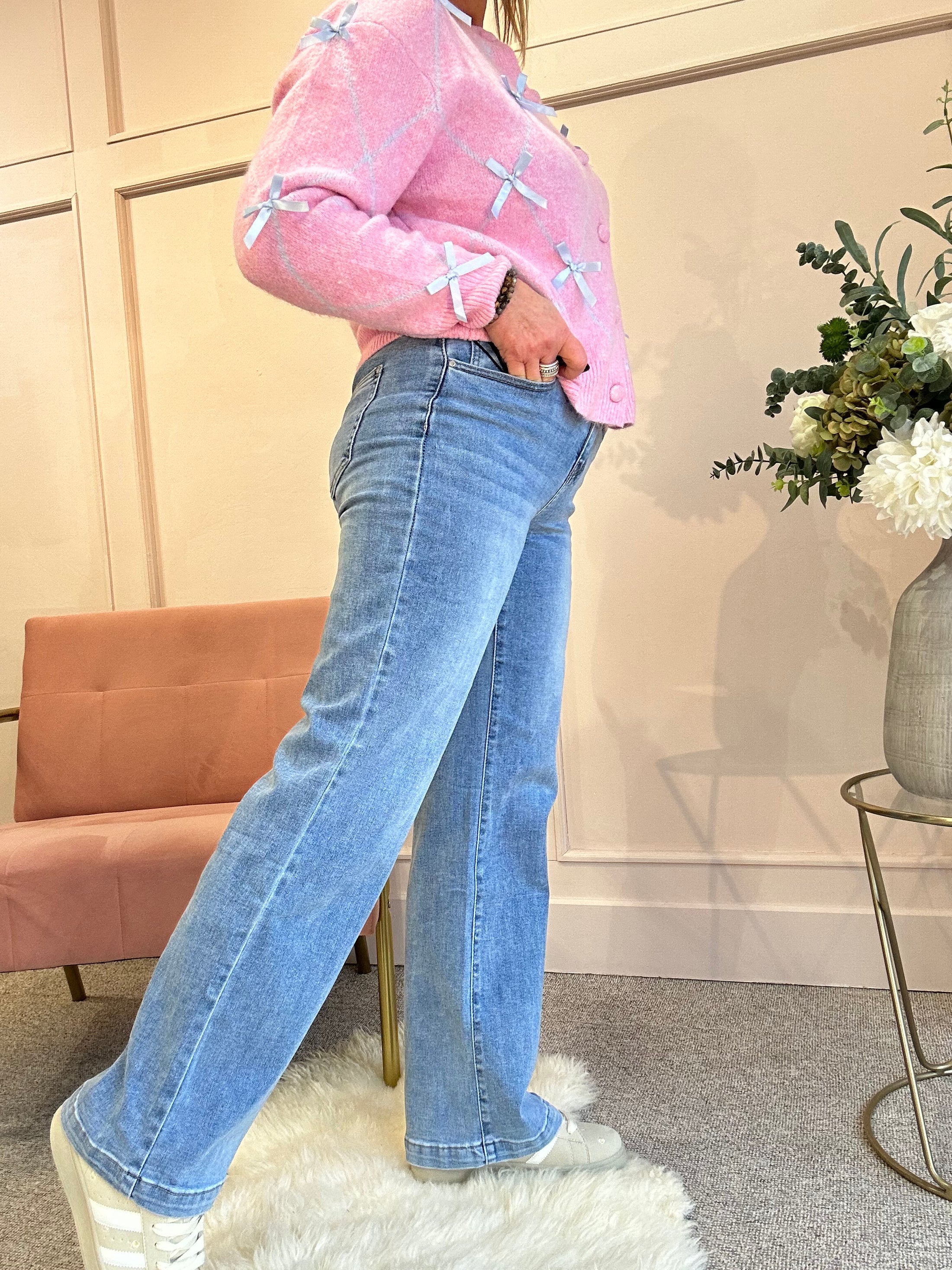 My Tina Wide Leg Jeans - Light Denim