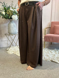 Load image into Gallery viewer, Twinkling & Sparkling Wide Leg Trouser - Brown
