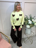 Load image into Gallery viewer, Cute Bow Jumper - Soft Yellow
