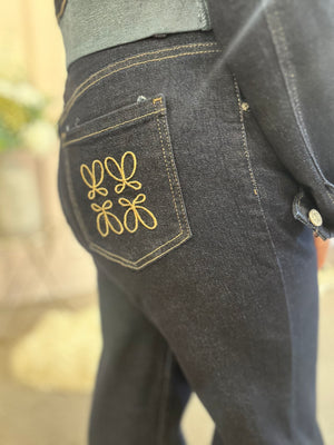 Wide Cuffed Jean - Indigo Denim