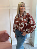Load image into Gallery viewer, Leopard Jacket/Shirt - Rust - Wardrobe By Simone
