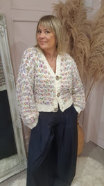 Chunky Knit Cardigan - Multi Colour