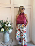 Load image into Gallery viewer, Just A Halter Neck Top - Deep Rasberry

