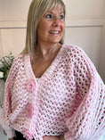 Load image into Gallery viewer, So Pretty Open Knit Cardigan - Pale Pink
