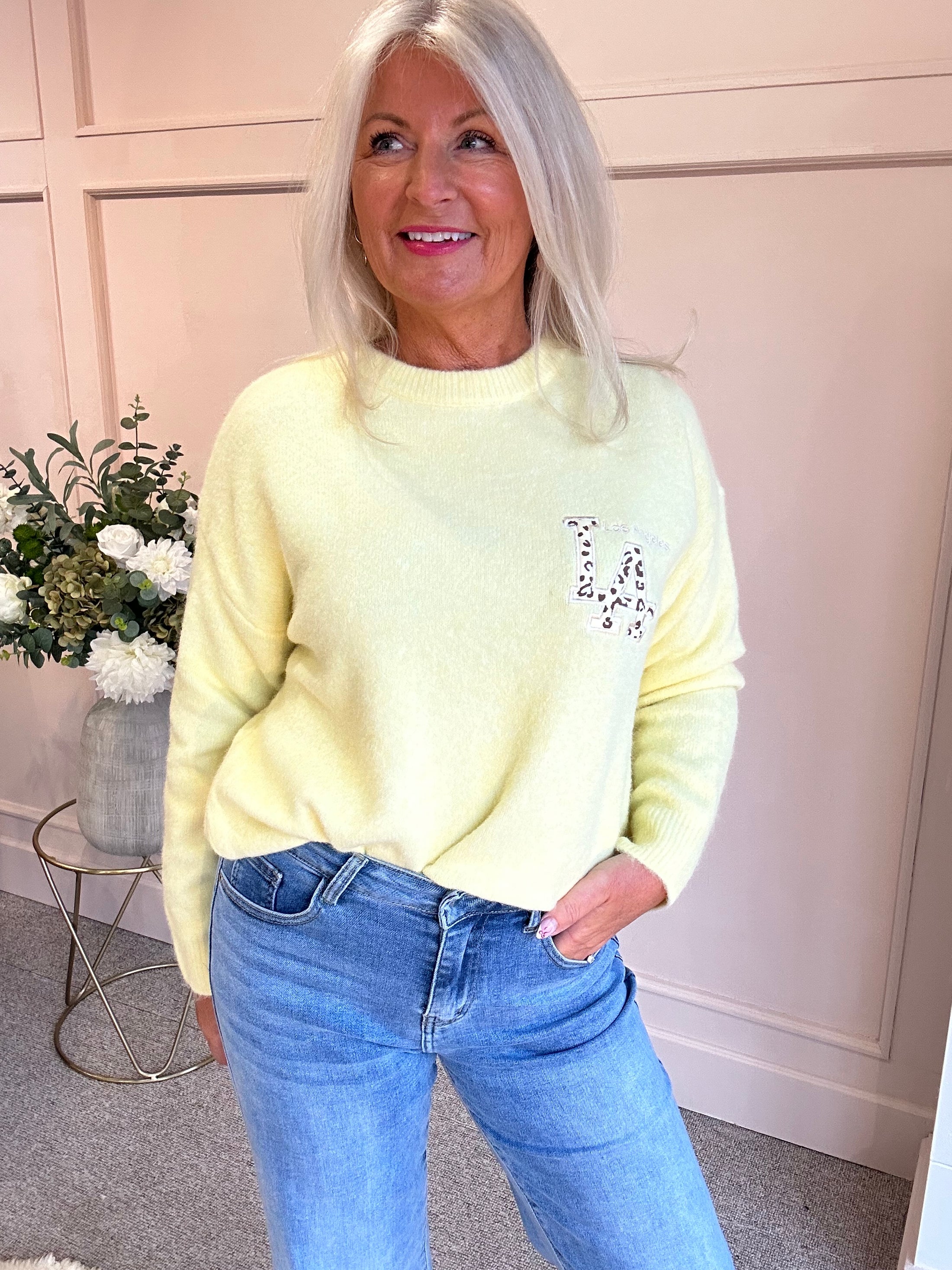 LA Jumper - Lemon & Leopard