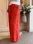 Load image into Gallery viewer, Linen Wide Pant - Orange - Wardrobe By Simone
