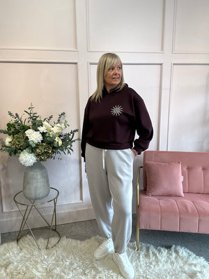 Little Sundial Hoody  - Aubergine - Wardrobe By Simone