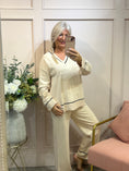 Load image into Gallery viewer, Black Trim Jumper & Pant Set - Buttermilk Cream
