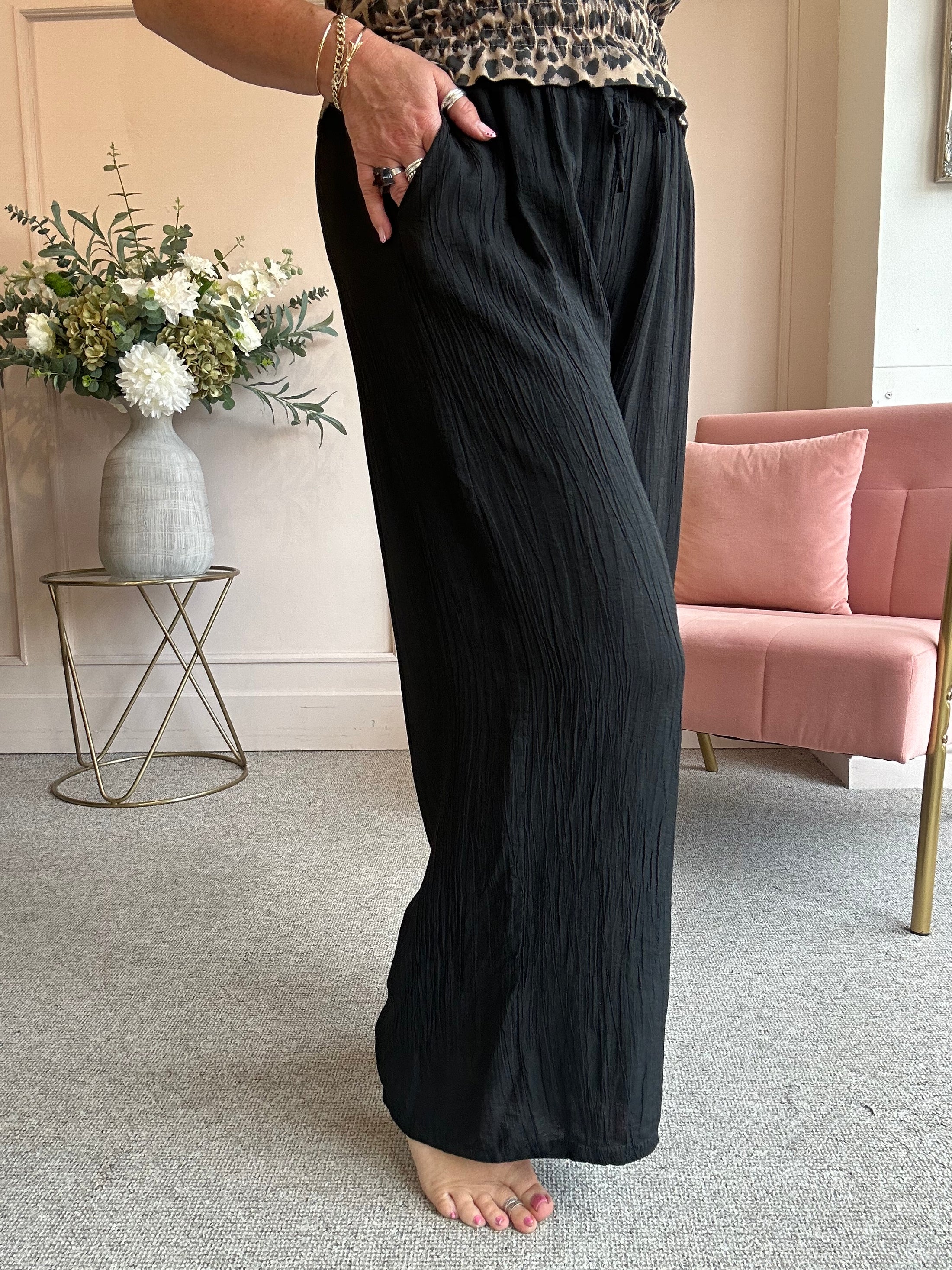Relaxed Wide Pant - Black