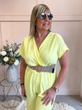 Load image into Gallery viewer, V Neck Jumpuit - Yellow One Size
