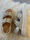 Load image into Gallery viewer, Slone Buckle & Weave Sandal - Cream
