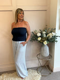 Load image into Gallery viewer, Bandeau Top  - Navy - Wardrobe By Simone
