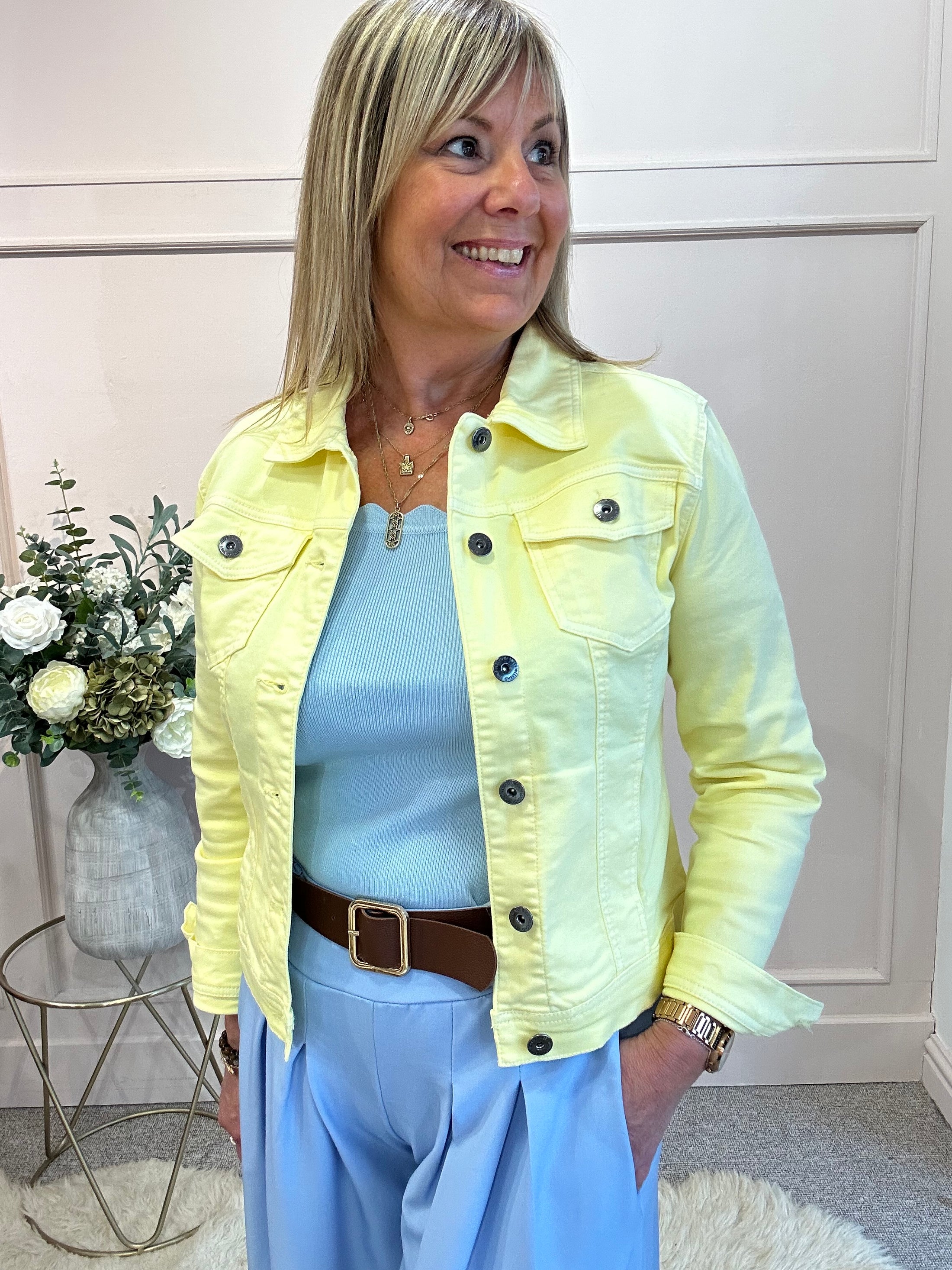 Denim Jacket - Lemon