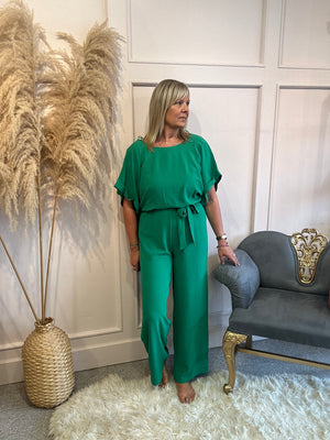 Stylish Jumpsuit - Emerald Green - Wardrobe By Simone