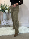Load image into Gallery viewer, Leopard Print Jeans - Sand/Black
