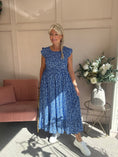 Load image into Gallery viewer, Ditsy Dress - Electric Blue/White - Wardrobe By Simone
