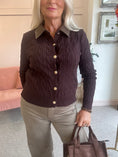 Load image into Gallery viewer, Brown Collared Cardigan- Brown
