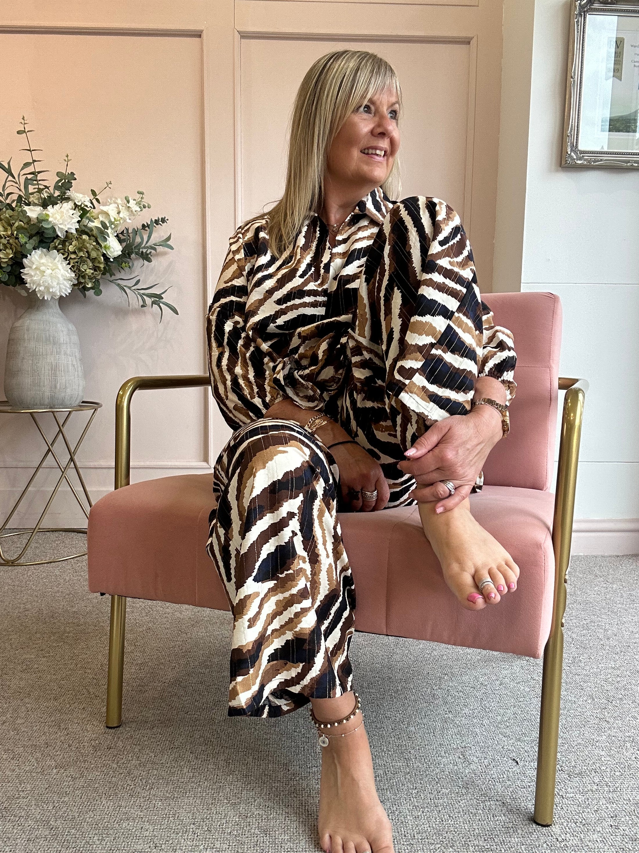 Crazy Zebra Pant - Brown/Black