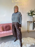 Load image into Gallery viewer, Fun Striped Jumper -  Blue/Brown
