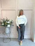 Load image into Gallery viewer, Weekend Sweatshirt  - Cream/Pale Blue
