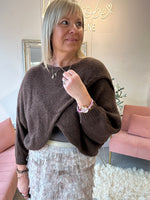 Crossover Layered Jumper - Brown