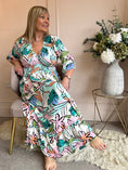 Load image into Gallery viewer, Vibrant Aztec Maxi Dress - Mint Green/Mix - Wardrobe By Simone
