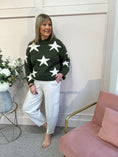 Load image into Gallery viewer, Star Jumper - Khaki/Cream
