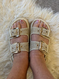 Load image into Gallery viewer, Slone Buckle & Weave Sandal - Cream
