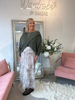 Crossover Layered Jumper - Khaki
