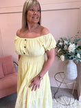 Load image into Gallery viewer, Vibes Of Summer Midi Dress - Soft Yellow - Wardrobe By Simone
