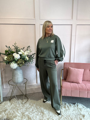 Little Smile Sweatshirt  - Khaki