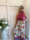 Load image into Gallery viewer, Just A Halter Neck Top - Deep Rasberry
