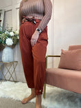 Load image into Gallery viewer, Scarf Tie Belted Pant - Deep Terracotta
