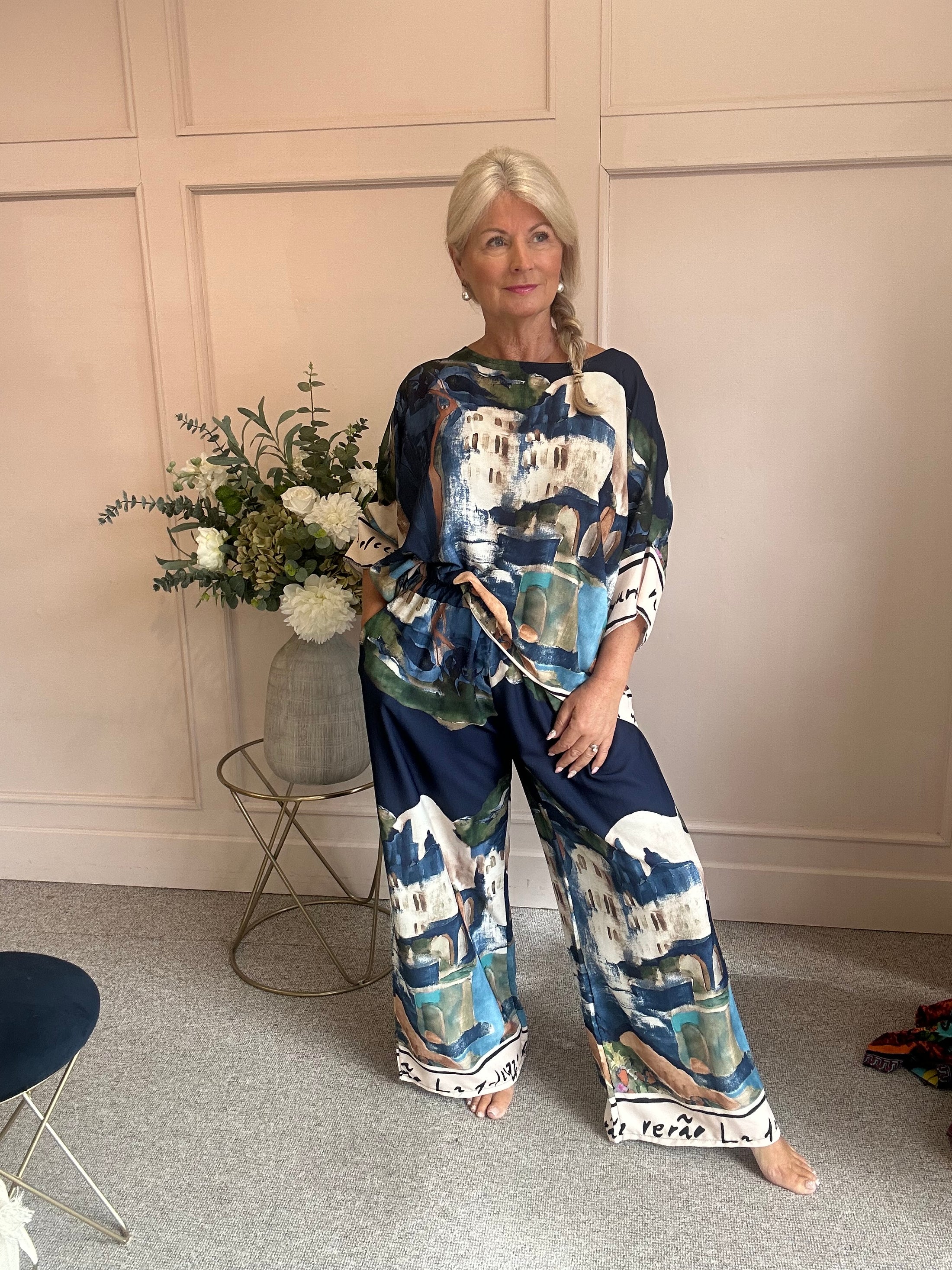 Santorini Trouser - Navy One Size