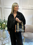 Load image into Gallery viewer, Suedette Zipped Jacket - Black
