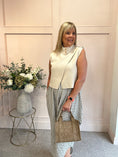 Load image into Gallery viewer, Cross Over Tank Top - Cream
