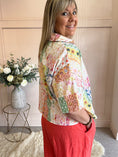 Load image into Gallery viewer, Hint Of Sparkle Shirt  - Coral/Mix - Wardrobe By Simone
