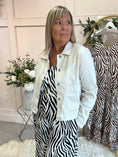 Load image into Gallery viewer, Denim Box Jacket - Soft Beige - Wardrobe By Simone
