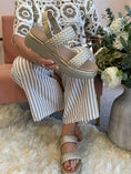 Load image into Gallery viewer, Lottie Weave Strap Sandal - Gold
