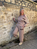 Load image into Gallery viewer, Iconic Stripe Lounge Set - Camel/Brown
