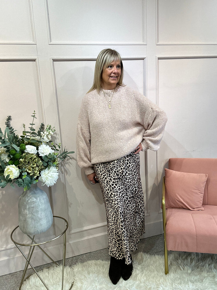 Chunky Knitted Jumper - Pink